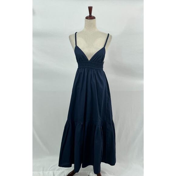 THE FEMM Sz S Small Navy Madeleine Dress Sundress NWT - Picture 8 of 11